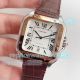 Swiss Replica HBB V6 Factory Cartier Santos White Dial 2-Tone Rose Gold Watch (3)_th.jpg